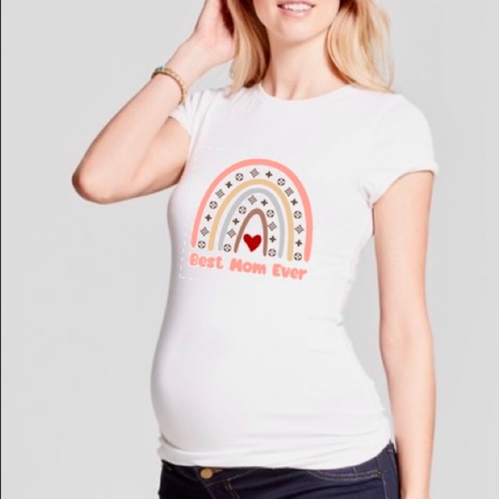 NWT “Mother’s Day” Maternity T-shirt white color super soft maternity tee.